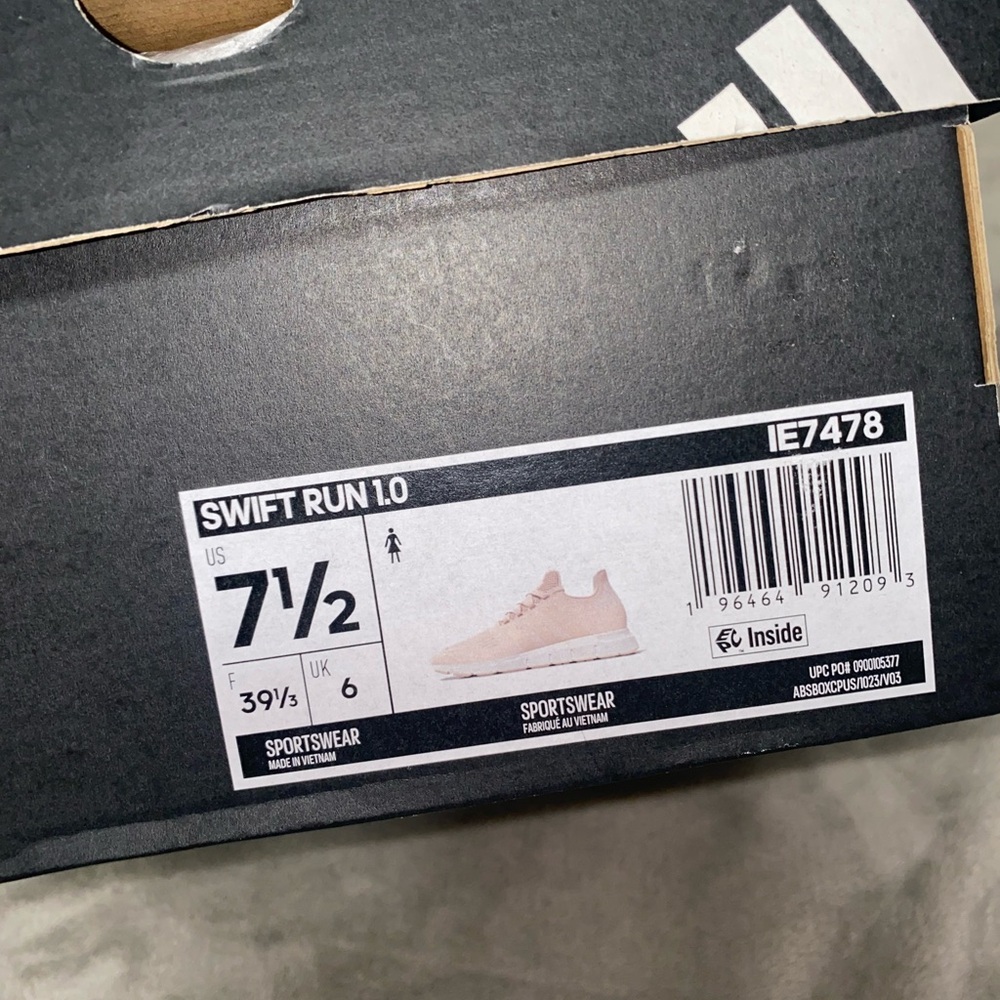 Adidas PINK SWIFT RUN 1.0 SHOES - Picture 10 of 11